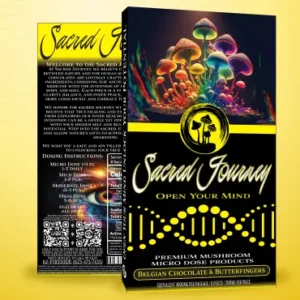 Alternative view of Sacred Journey Chocolate Bar – Belgian Chocolate Butterfingers 4g