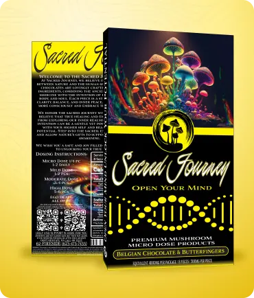 Sacred Journey Chocolate Bar – Belgian Chocolate Butterfingers 4g - Image 2