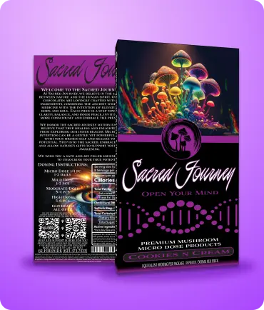 Sacred Journey Chocolate Bar – Cookies N Cream 4g - Image 2