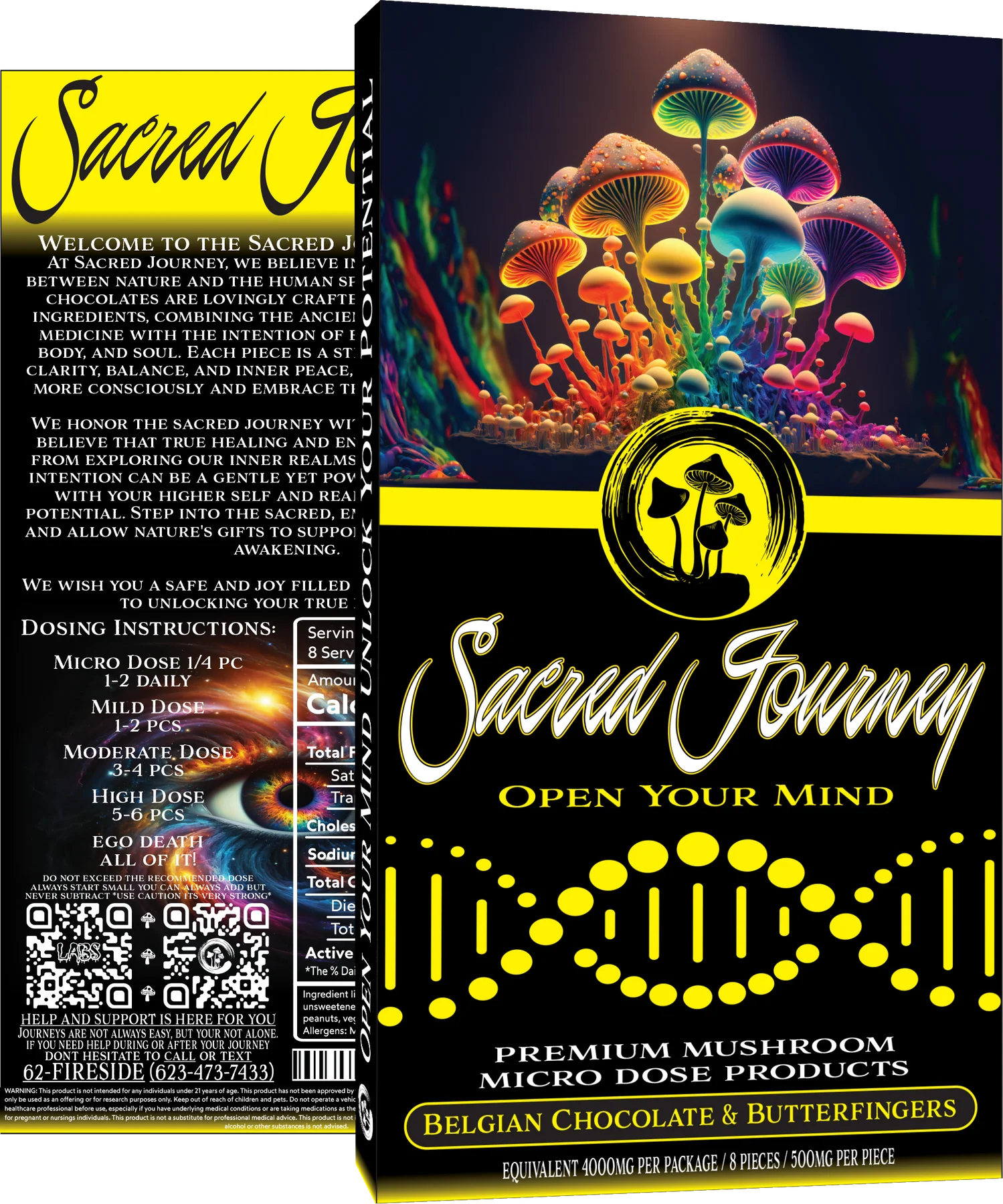 Sacred Journey Chocolate Bar – Belgian Chocolate Butterfingers 4g