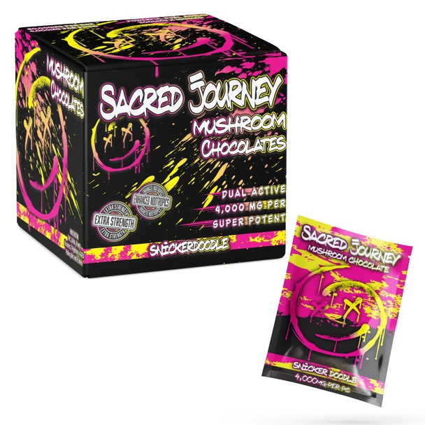 SACRED JOURNEY - 4000mg Single Serve Chocolate Bites - 20ct Display - Image 2