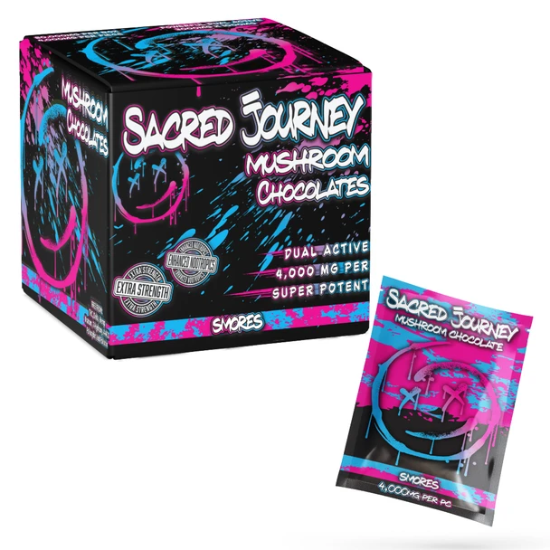 SACRED JOURNEY - 4000mg Single Serve Chocolate Bites - 20ct Display - Image 3