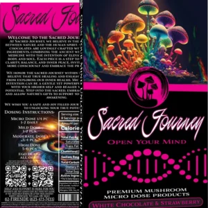 Sacred Journey Chocolate Bar – White Chocolate Strawberry 4g