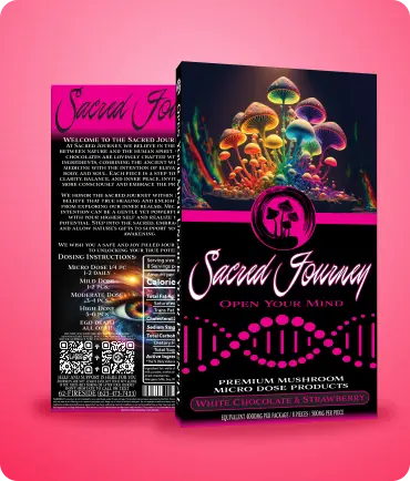 Sacred Journey Chocolate Bar – White Chocolate Strawberry 4g - Image 2